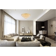 Elegant Lighting Tranquil 18-Light Metal & Crystal Flush Mount in Gold