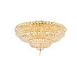 Elegant Lighting Tranquil 18-Light Metal & Crystal Flush Mount in Gold