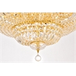 Elegant Lighting Tranquil 18-Light Metal & Crystal Flush Mount in Gold