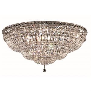 Elegant Lighting Tranquil 36&quot 21 Light Royal Crystal Flush Mount