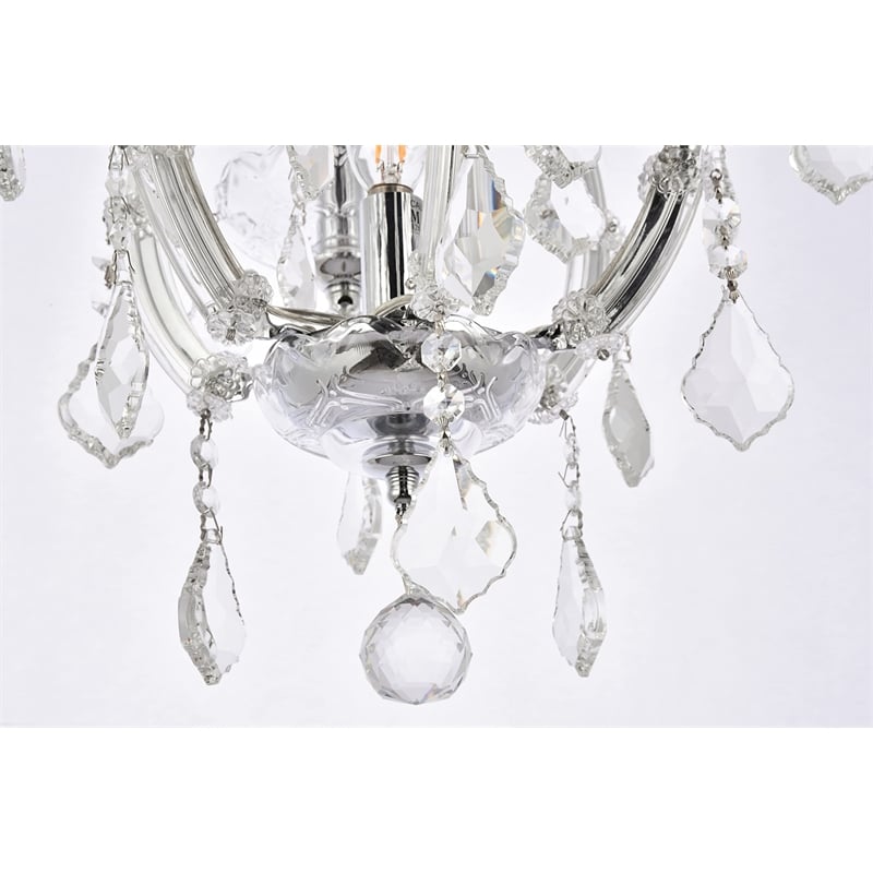 Elegant Lighting Maria Theresa 4 Light Royal Crystal Chandelier
