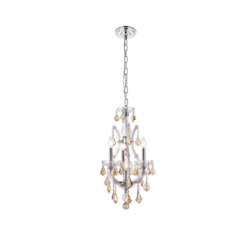Elegant Lighting Maria Theresa 4 Light Royal Crystal Chandelier