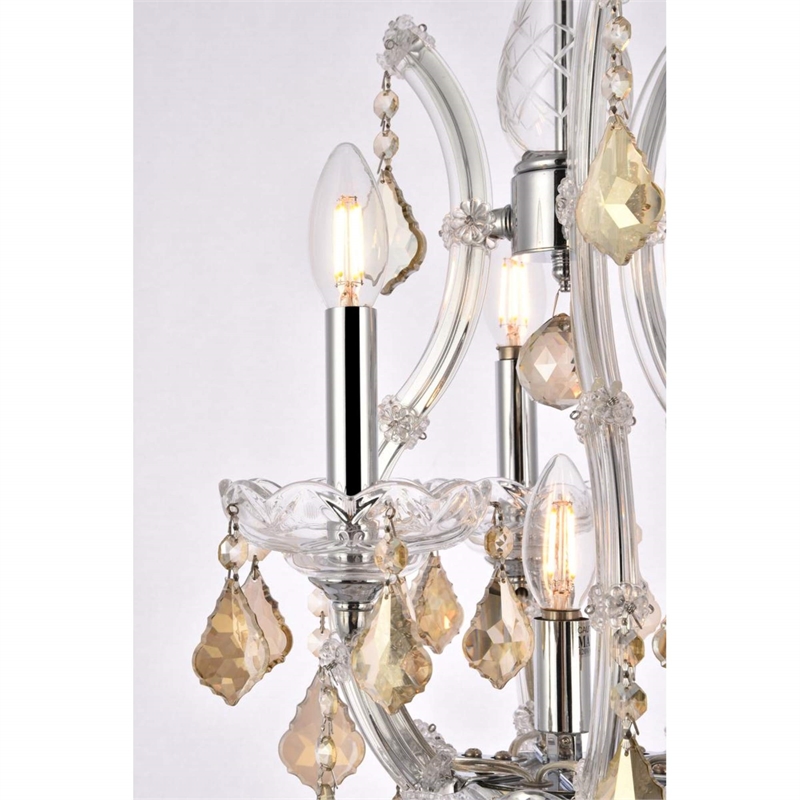 Elegant Lighting Maria Theresa 4 Light Royal Crystal Chandelier