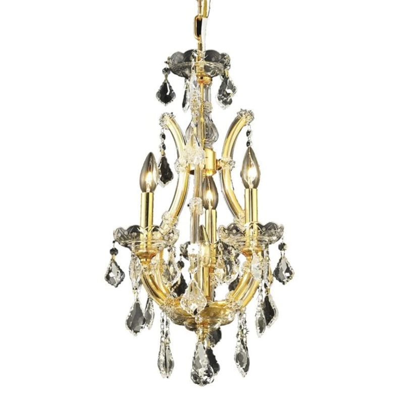 Elegant Lighting Maria Theresa 4 Light Royal Crystal Chandelier