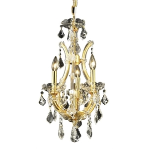 Elegant Lighting Maria Theresa 4 Light Royal Crystal Chandelier
