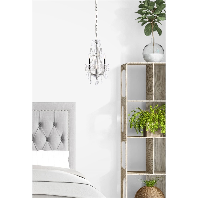 Elegant Lighting Maria Theresa 4 Light Royal Crystal Chandelier