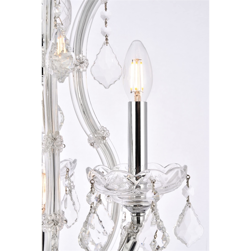 Elegant Lighting Maria Theresa 4 Light Royal Crystal Chandelier