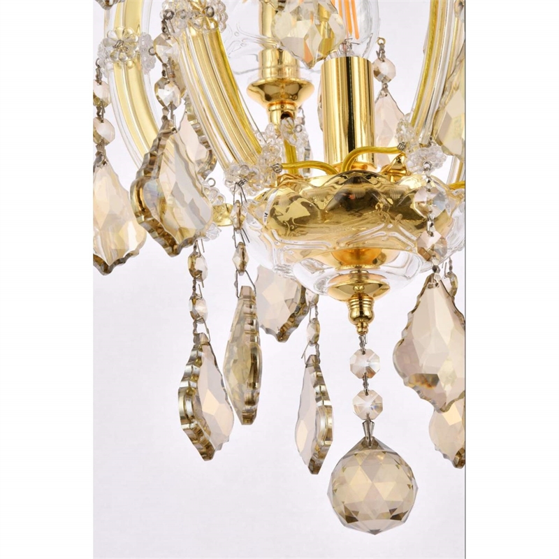 Elegant Lighting Maria Theresa 4 Light Royal Crystal Chandelier