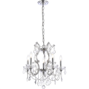 Elegant Lighting Maria Theresa 20&quot 6 Light Royal Crystal Chandelier