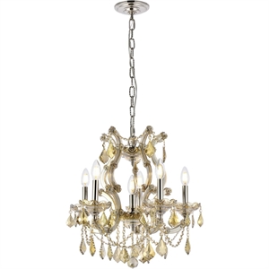 Elegant Lighting Maria Theresa 20&quot 6 Light Royal Crystal Chandelier