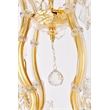 Elegant Lighting Maria Theresa 13 Light Glass Royal Crystal Chandelier in Gold