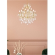 Elegant Lighting Maria Theresa 13 Light Glass Royal Crystal Chandelier in Gold