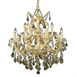 maria theresa royal crystal chandelier in gold and teak (a)