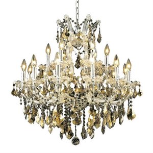 maria theresa royal crystal chandelier in chrome and teak (a)