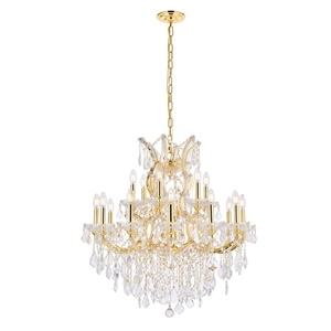 Elegant Lighting Maria Theresa 30&quot 19 Light Royal Crystal Chandelier