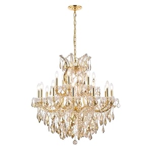 Elegant Lighting Maria Theresa 30&quot 19 Light Royal Crystal Chandelier