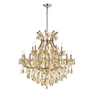 Elegant Lighting Maria Theresa 36&quot 24 Light Royal Crystal Chandelier