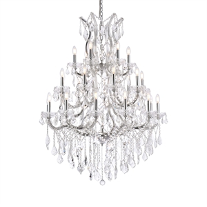 Elegant Lighting Maria Theresa 38&quot 28 Light Royal Crystal Chandelier