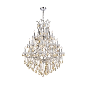 Elegant Lighting Maria Theresa 38&quot 28 Light Royal Crystal Chandelier
