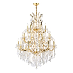 Elegant Lighting Maria Theresa 38&quot 28 Light Royal Crystal Chandelier