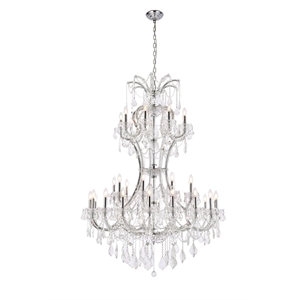 Elegant Lighting Maria Theresa 46&quot 36 Light Royal Crystal Chandelier