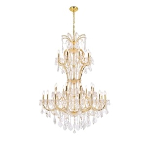 Elegant Lighting Maria Theresa 46&quot 36 Light Royal Crystal Chandelier