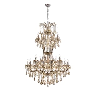 Elegant Lighting Maria Theresa 46&quot 36 Light Royal Crystal Chandelier