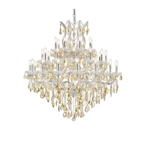 Elegant Lighting Maria Theresa 44&quot 37 Light Royal Crystal Chandelier