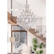 Elegant Lighting Maria Theresa 49-Light Crystal Glass Chandelier in Chrome/Clear