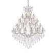 Elegant Lighting Maria Theresa 49-Light Crystal Glass Chandelier in Chrome/Clear