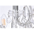 Elegant Lighting Maria Theresa 49-Light Crystal Glass Chandelier in Chrome/Clear