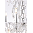 Elegant Lighting Maria Theresa 49-Light Crystal Glass Chandelier in Chrome/Clear