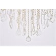 Elegant Lighting Maria Theresa 49-Light Crystal Glass Chandelier in Gold/Clear