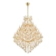 Elegant Lighting Maria Theresa 49-Light Royal Crystal Chandelier in Gold/Clear