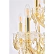 Elegant Lighting Maria Theresa 49-Light Royal Crystal Chandelier in Gold/Clear
