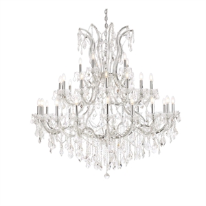 Elegant Lighting Maria Theresa 52&quot 41 Light Royal Crystal Chandelier