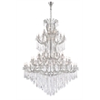 Elegant Lighting Maria Theresa 84 Light Glass Royal Crystal Chandelier in Chrome