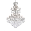 Elegant Lighting Maria Theresa 84 Light Glass Royal Crystal Chandelier in Chrome