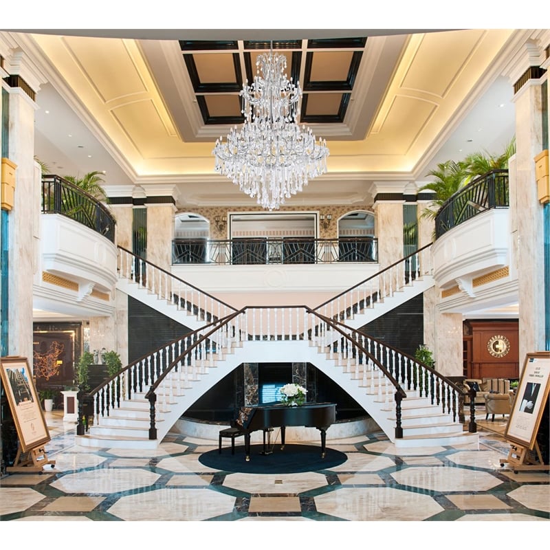 Elegant Lighting Maria Theresa 84 Light Glass Royal Crystal Chandelier in Chrome