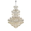 Elegant Lighting Maria Theresa 84 Light Glass Royal Crystal Chandelier in Chrome
