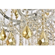 Elegant Lighting Maria Theresa 84 Light Glass Royal Crystal Chandelier in Chrome
