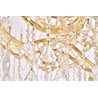 Elegant Lighting Maria Theresa 84 Light Glass Royal Crystal Chandelier in Gold