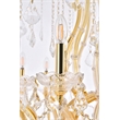Elegant Lighting Maria Theresa 84 Light Glass Royal Crystal Chandelier in Gold