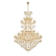 Elegant Lighting Maria Theresa 84 Light Glass Royal Crystal Chandelier in Gold
