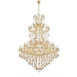 Elegant Lighting Maria Theresa 84 Light Glass Royal Crystal Chandelier in Gold