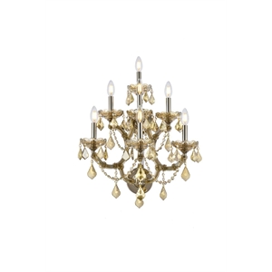 Elegant Lighting Maria Theresa 30&quot 7 Light Royal Crystal Wall Sconce