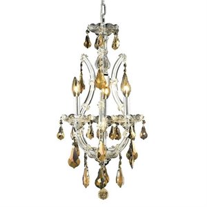 maria theresa royal crystal chandelier in chrome and teak (b)