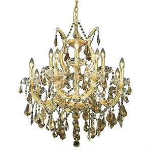 maria theresa royal crystal chandelier in gold and teak (b)