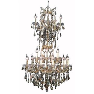 maria theresa royal crystal chandelier in gold and teak (b)