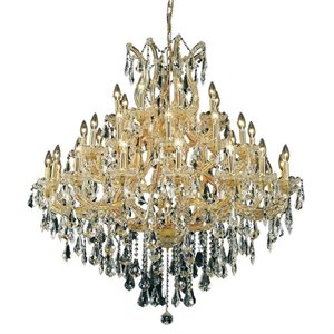 elegant lighting maria theresa 44&quot 37 light royal crystal chandelier